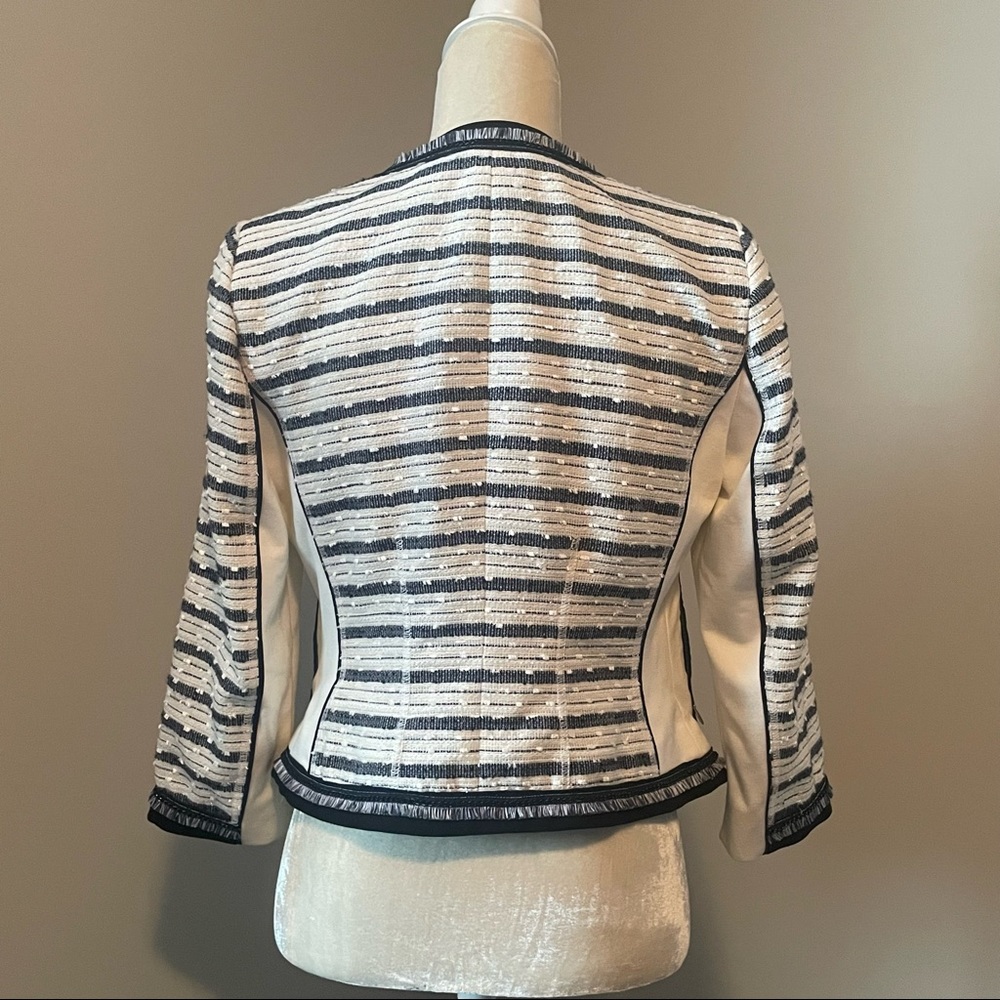 WHBM White House Black Market Striped Blazer - Picture 7 of 9